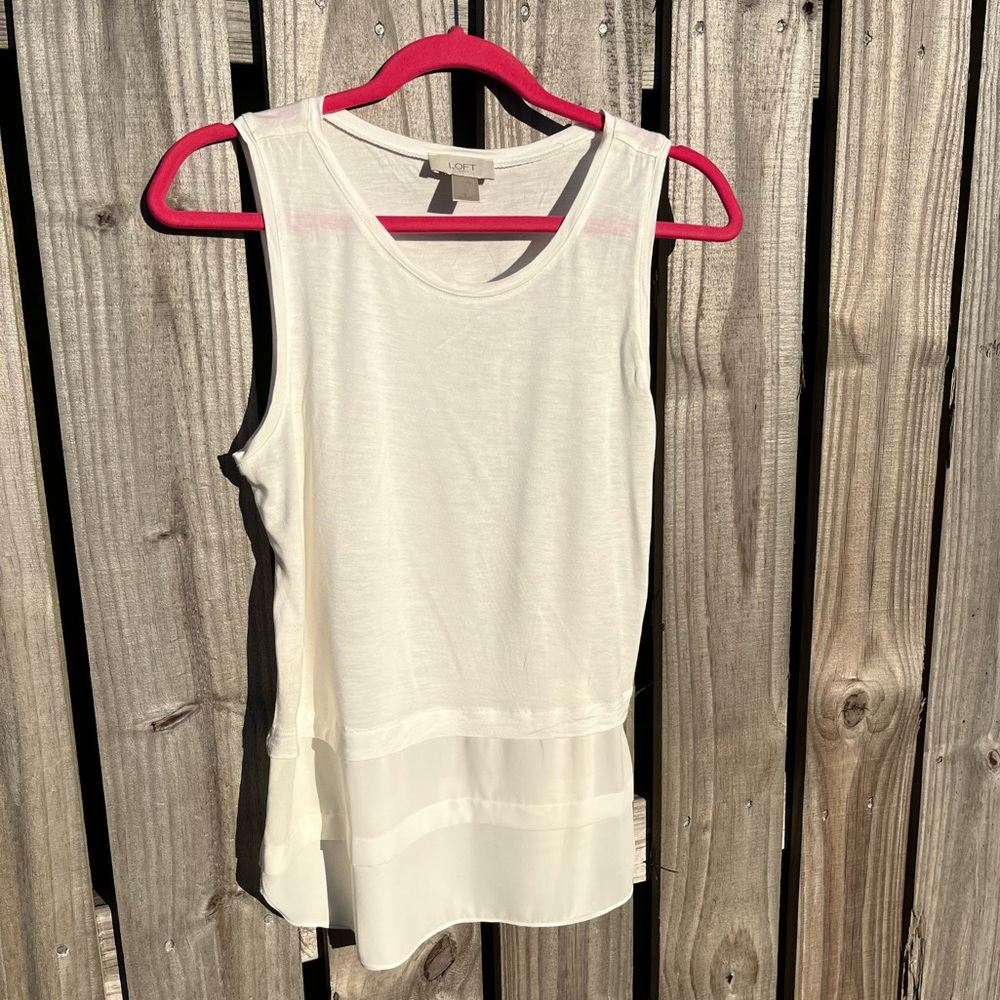 Small LOFT Outlet Cream Top